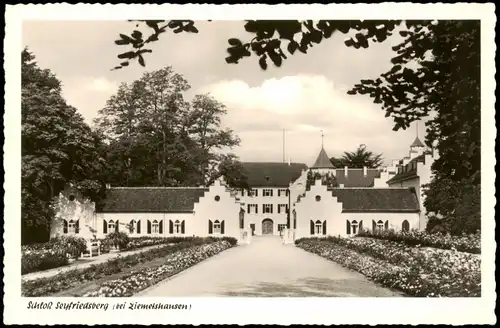 Ansichtskarte Ziemetshausen Schloss (Castle) Seyfriedsberg 1960