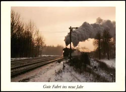 Dampflok Güterzug-Lokomotive in der Blockstelle Michelbach-Bilz 1980