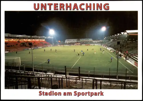 Unterhaching (LK München) Stadion am Sportpark, Flutlichtspiel gegen Aue 2003