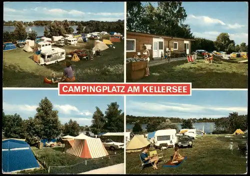 Ansichtskarte Eutin Kellersee, Fissau - Campingplatz 1970