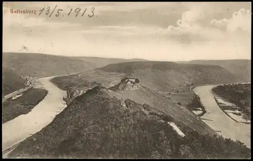 Ansichtskarte Zell/Mosel Marienburg 1915  gel. Stempel Bullay