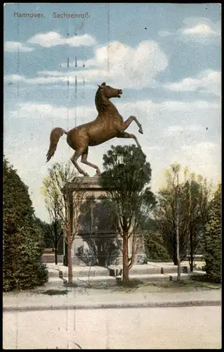 Ansichtskarte Hannover Sachsenroß 1910