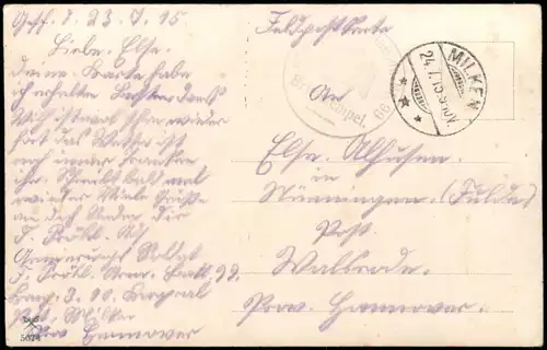 Ansichtskarte  Patriotika WK1 Klee Marienkäfer 1915