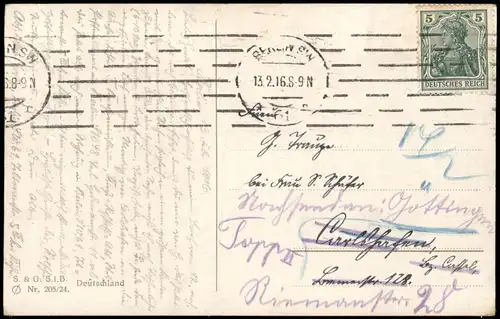 Ansichtskarte Mitte-Berlin Museum, Dom, Schloßbrücke. 1916  gel. Rollstempel
