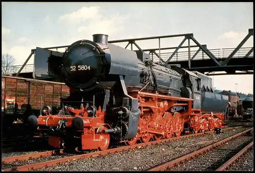 Güterzug-Lokomotive 525804 (im Dampflokomotiv-Museum Neuenmarkt) 1980