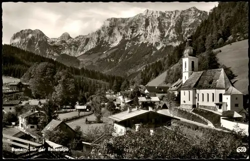 Ansichtskarte Ramsau bei Berchtesgaden Ortspanorama mit der Reiteralpe 1960