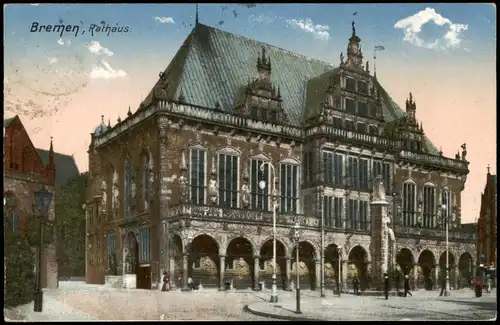 Ansichtskarte Bremen Rathaus 1921
