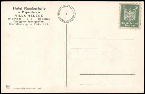 Ansichtskarte Oker-Goslar Romkerhaller Wasserfall 1925