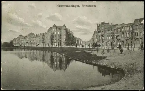 Postkaart Rotterdam Rotterdam Heemraadsingel, Straßenpartie 1925