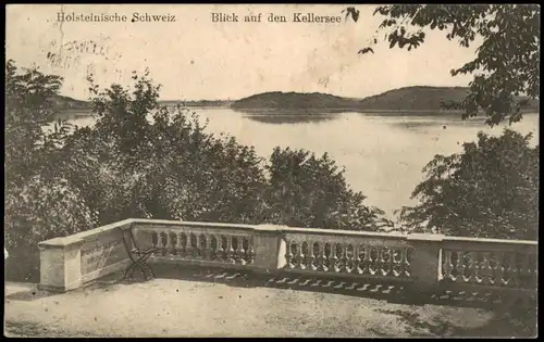 Bad Malente-Gremsmühlen-Malente Blick auf den Kellersee - Terrasse 1913