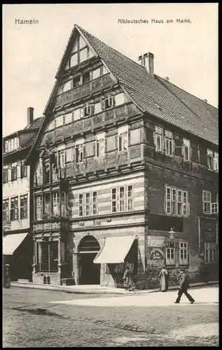 Ansichtskarte Hameln Altdeutsches Haus am Markt - Restaurant 1906