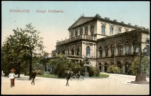 Ansichtskarte Hannover Hoftheater 1915