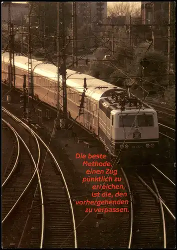 Ansichtskarte  Verkehr Eisenbahn & Zug Motivkarte DB Personenzug 1980