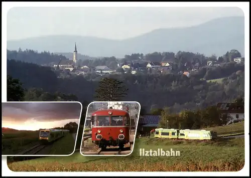 Ansichtskarte  Verkehr Eisenbahn & Zug Motivkarte mit der Ilztalbahn 2000
