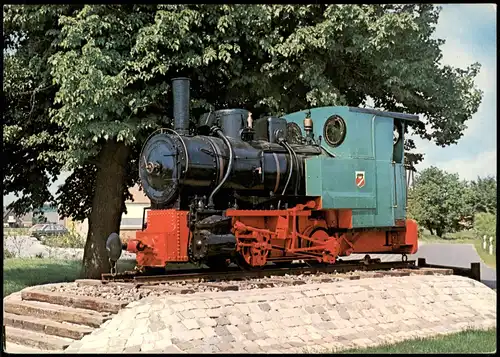alte Dampflokomotive Kleinbahn/Pingel Anton in Lathen (Ems) 1979