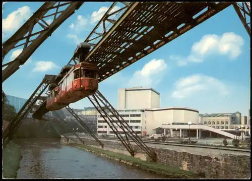 Ansichtskarte Wuppertal Schwebebahn Strecke 1970