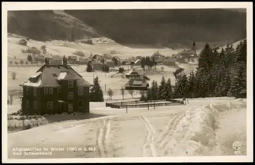 Altglashütten-Feldberg (Schwarzwald) Panorama badischer Schwarzwald 1930