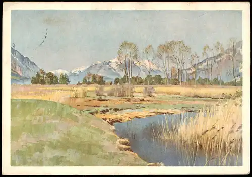 Ansichtskarte  Künstlerkarte (Art) Marcus Jacobi "Das stimme Wasser" 1934