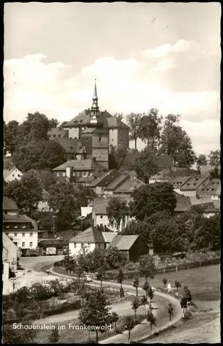 Ansichtskarte Schauenstein Ortsansicht, Ort im Frankenwald 1967