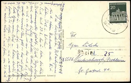 Ansichtskarte Helmeroth Mehrbildkarte mit 4 Ortsansichten 1968