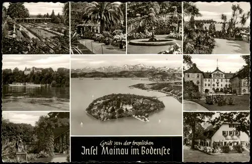 Ansichtskarte Konstanz Insel Mainau Mehrbildkarte 1965