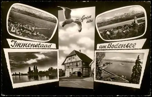 Ansichtskarte Immenstaad a. Bodensee Mehrbildkarte mit Ortsansichten 1965