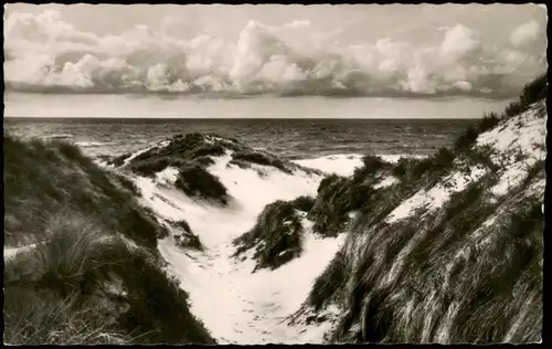 Ansichtskarte Sylt Nordseeinsel Sylt Strand Dünen 1960