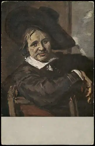 Künstlerkarte Kunst (Art) Künstler Frans Hals: Der junge Mann  Schlapphut 1920