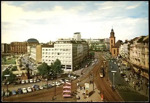 Frankfurt am Main Goethe-Platz, Rathenau-Platz und Roßmarkt 1963