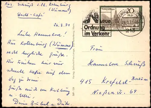 Ansichtskarte Rotenburg (Wümme) Mehrbildkarte 273 Rotenburg / Hann. 1971