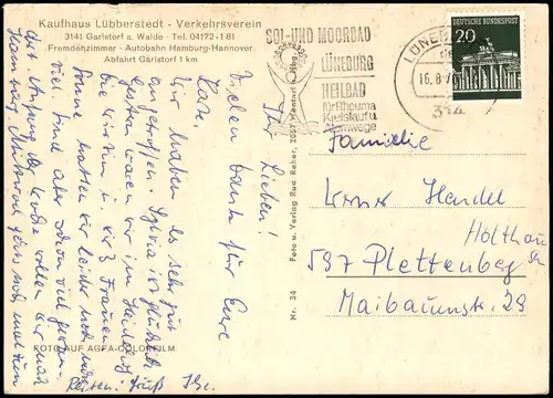 Ansichtskarte Garlstorf Mehrbildkarte Garlstorf i.d. Lüneburger Heide 1970