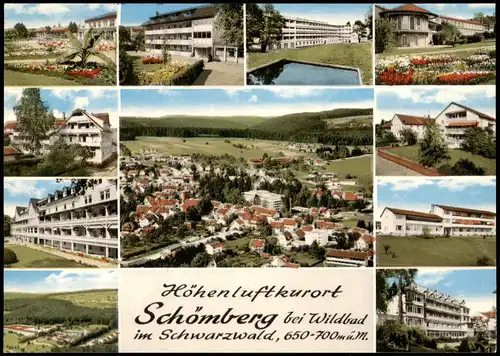 Schömberg (Schwarzwald) Mehrbildkarte mit Orts-/Stadtteilansichten 1978