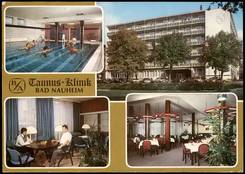 Ansichtskarte Bad Nauheim Mehrbildkarte Taunus-Klinik 189