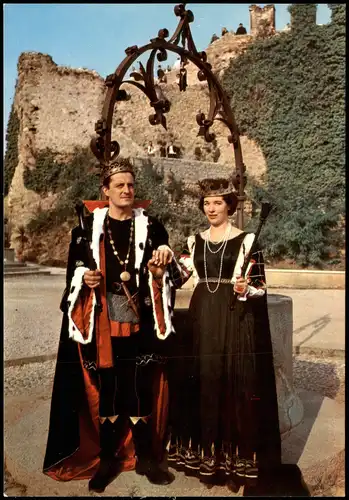 Cartoline Marostica Costumi della partita a scacchi 1980