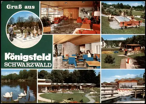 Königsfeld im Schwarzwald Mehrbildkarte Ortsansichten Großes Schachspiel 1973