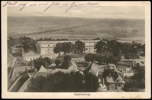 Stadtfestung Militär/Propaganda 1.WK Erster Weltkrieg 1917 gel. Feldpoststempel