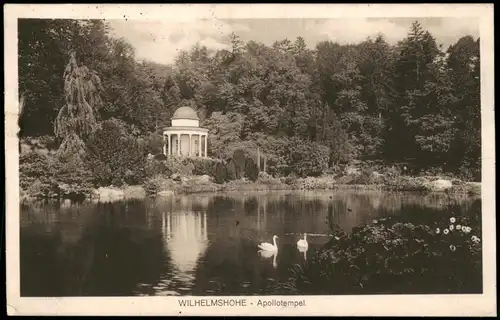 Ansichtskarte Bad Wilhelmshöhe-Kassel Cassel Apollotempel. 1914