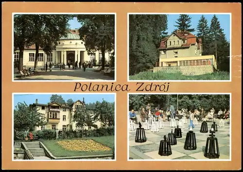 Postcard Bad Altheide Polanica-Zdrój Mehrbildkarte 4 Ortsansichten 1975