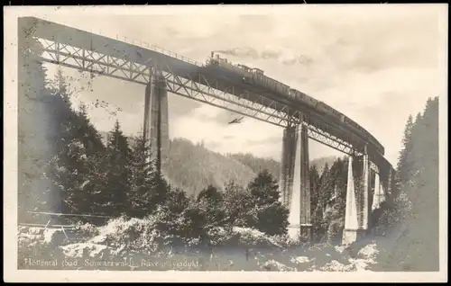 Ansichtskarte Breitnau Ravennaviadukt Dampflokomotive 1926