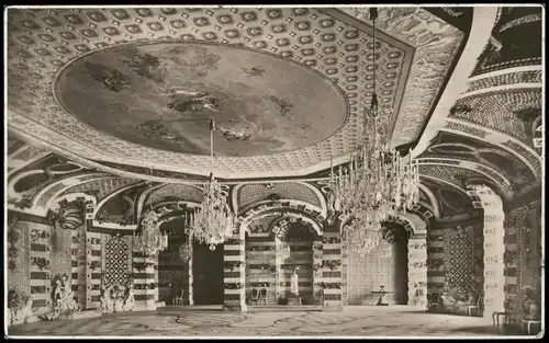 Ansichtskarte Brandenburger Vorstadt-Potsdam Neues Palais - Muschelsaal 1928