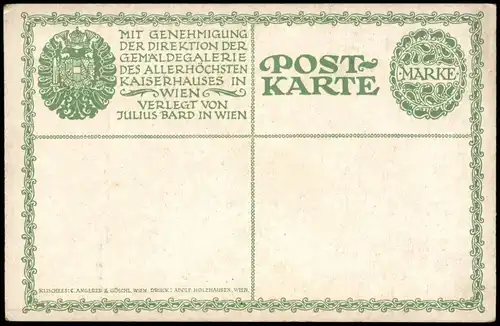 Künstlerkarte (Art Kunstwerk) Maler P. P. RUBENS SELBSTPORTRÄT 1910