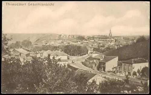 CPA Thiaucourt-Regniéville Straßenpartie 1918  gel. Feldpost