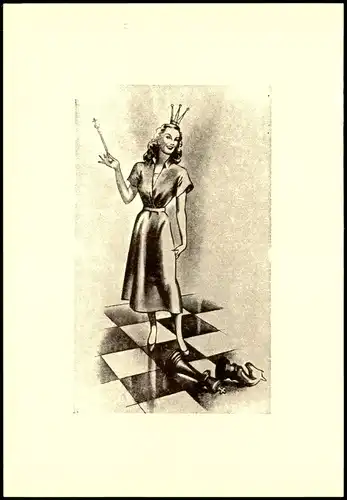 Muse des Schachspiels CAISSA Schach Chess - Spiel vw Fernschach 1991