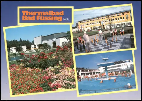 Ansichtskarte Bad Füssing Mehrbildkarte Thermalbad, u.a. Groß-Schach 1999