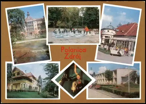Bad Altheide Polanica-Zdrój Mehrbildkarte mit 5 Ortsansichten  1976