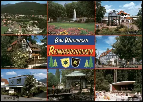 Bad Wildungen Mehrbildkarte Stadtteilansichten Reinhardshausen 2004