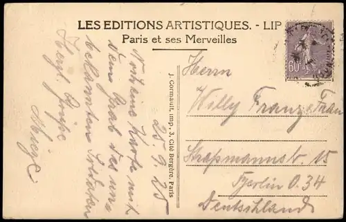 CPA Paris La Tombe du Soidat Inconnu Kranzniederlegung 1925