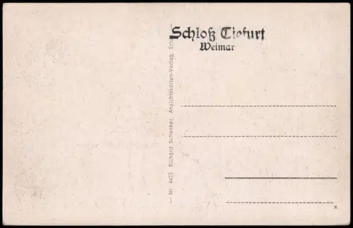 Ansichtskarte Tiefurt-Weimar Schloß Tiefurt 1953