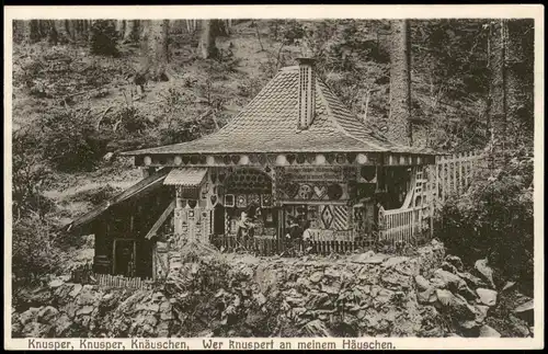 Ansichtskarte Bad Sachsa Hexenhäuschen im Katzental, Südharz 1926
