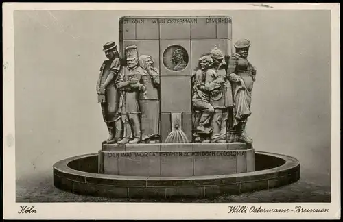 Ansichtskarte Köln Willi Ostermann-Brunnen - Modell 1932